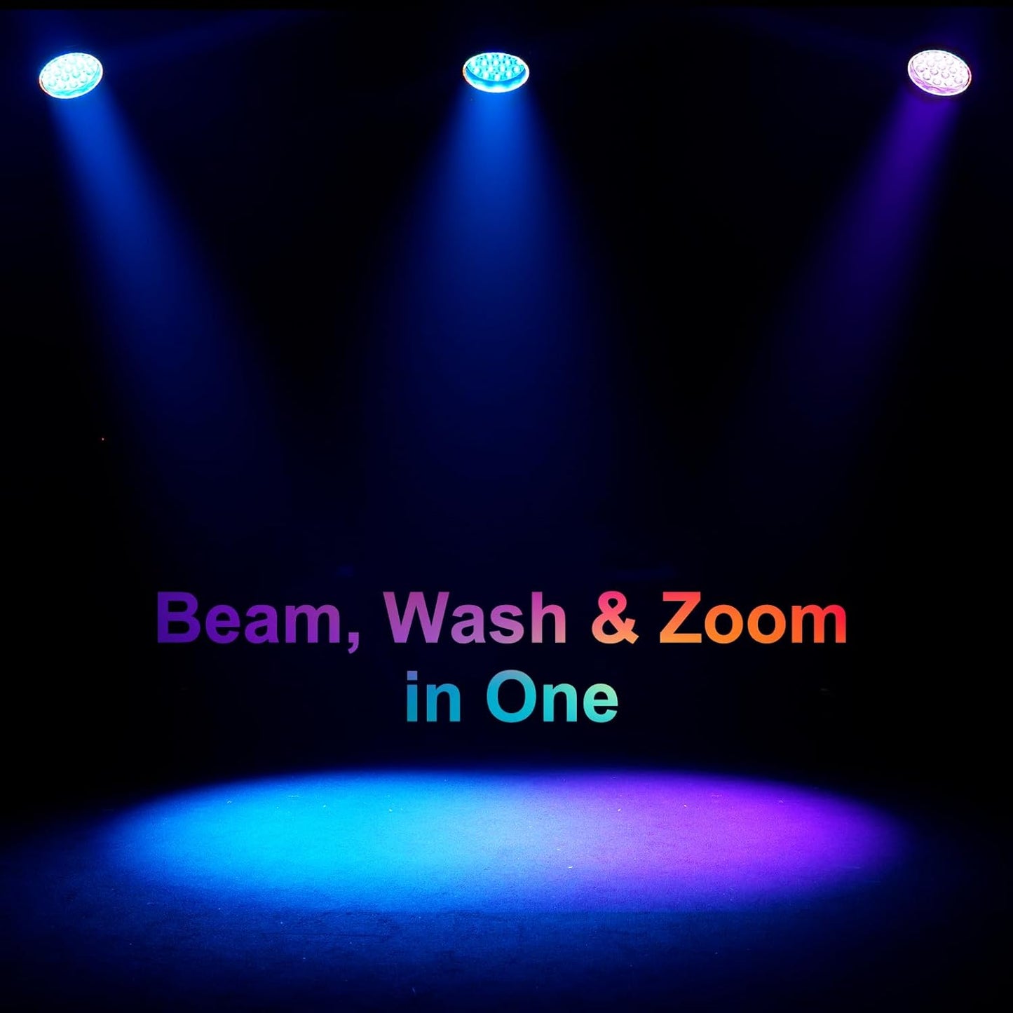 Moving Head Light LED 19x15W RGBW 4in1 B/Wash/Zoom Effect Stage Lights