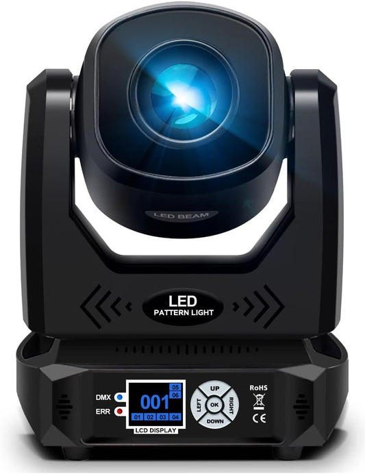 Moving Head Lights LED 100W Beam Effect 16 Degree 7 Dynamic & 6 Static Gobos 8 Colors